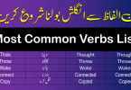 Learn the 50 most common verbs in Urdu